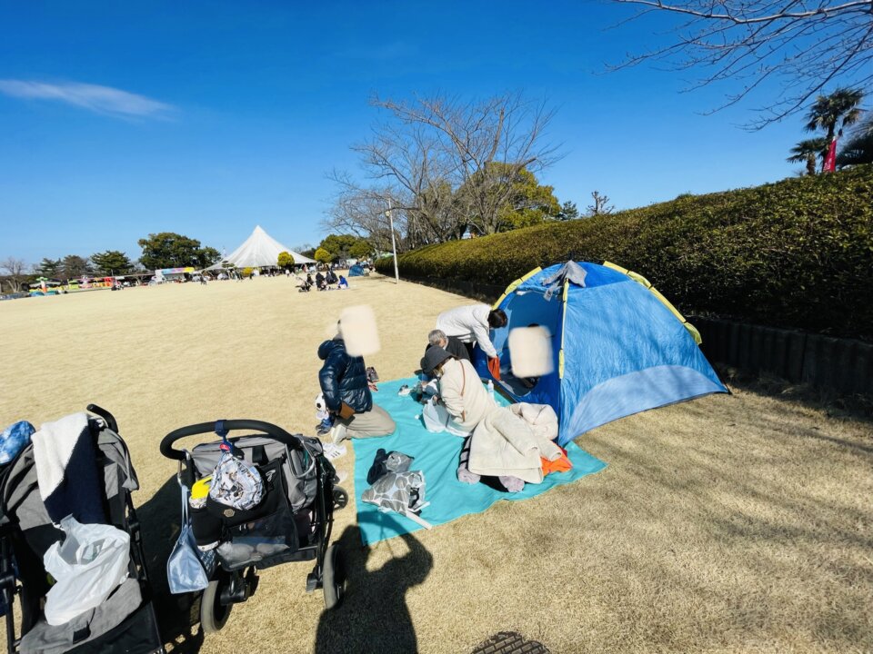 千葉こどもの国 キッズダム「広い芝生」でピクニック