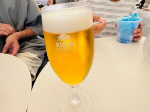 晴海フラッグスポーツバーのビールの画像